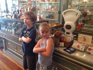 Jack and his sister Ava at a candy shop in Philly. I love this picture!